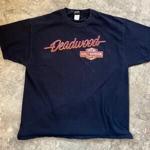 Harley Davidson Short Sleeve Crewneck Deadwood  T-shirt, Men's XL